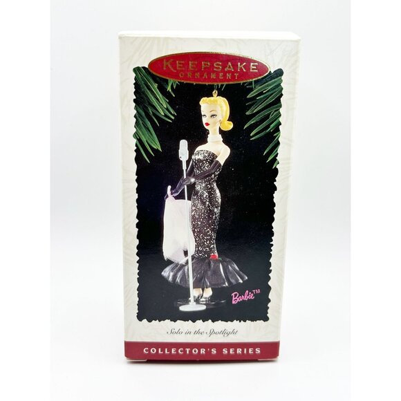 Vintage Hallmark Keepsake Ornament 1995 Barbie #2 - Solo in the Spotlight - Picture 2 of 7